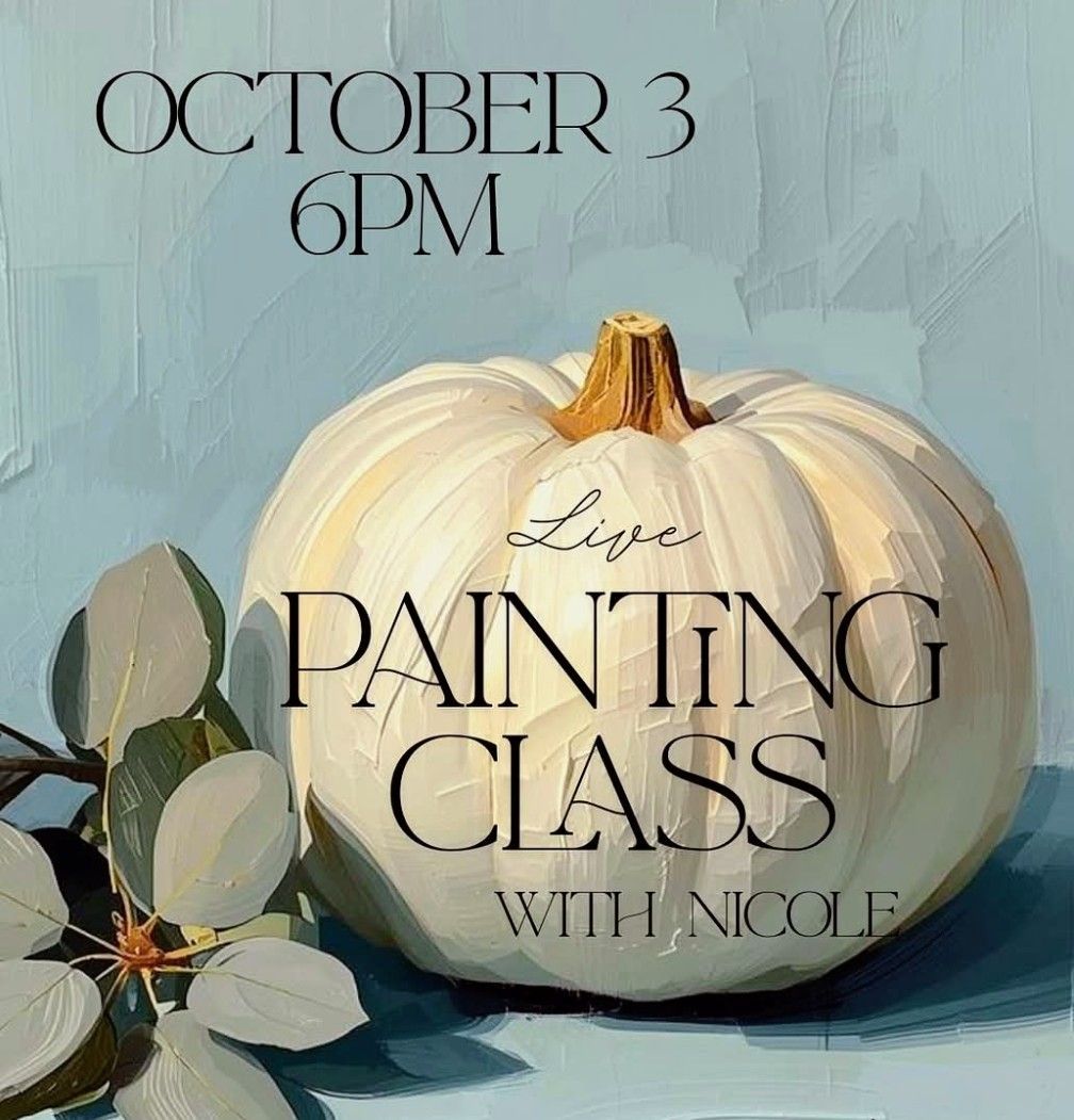 Join us for the Cozy White Pumpkin Workshop on October 3, 2025!